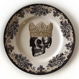Royal Stafford Gothic Skull Crown King Dinner Plate